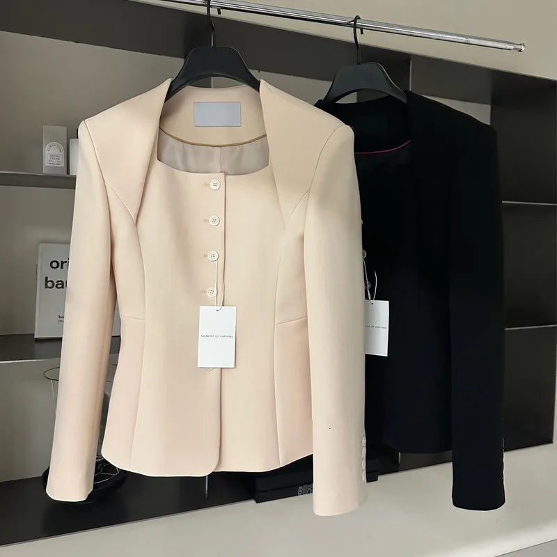 Single-Breasted Loose Suit Jacket