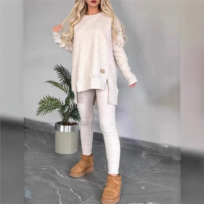 Hoodie & Slim-Leg Trousers Set