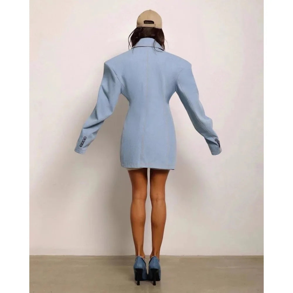Minimalist Lapel Button Jacket