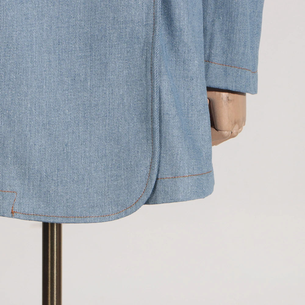 Minimalist Lapel Button Jacket