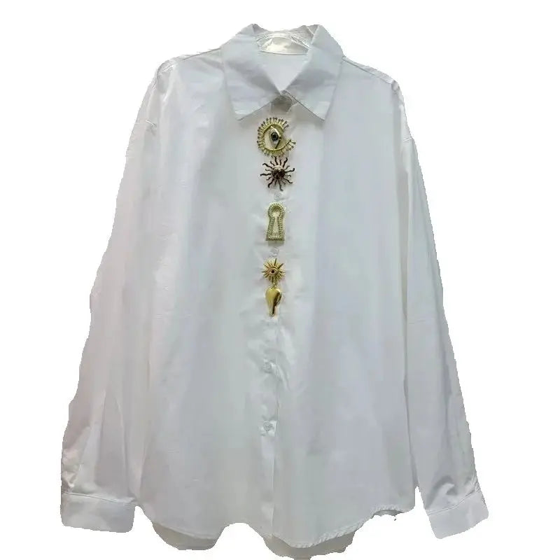 Cotton Long Sleeve Chic Blouse