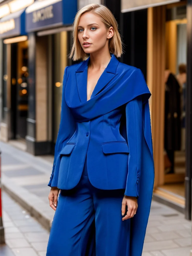 Patchwork Notch Lapel Blazer