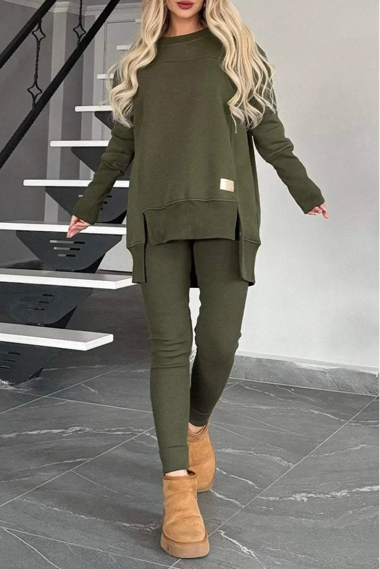 Hoodie & Slim-Leg Trousers Set