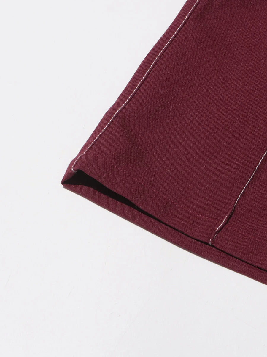 Notch Lapel Top & Straight Trousers Set