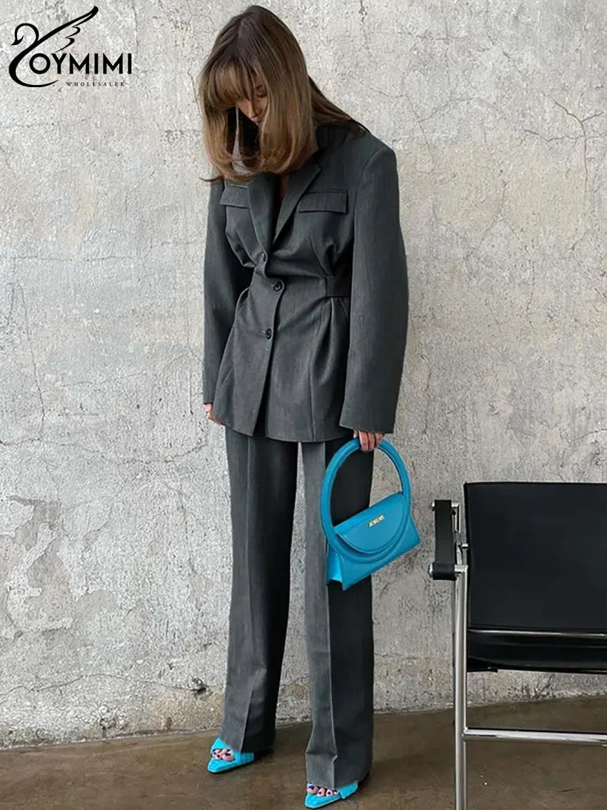 Structured Tunic & Straight Trousers Set