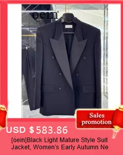 Double-Breasted Lapel Blazer