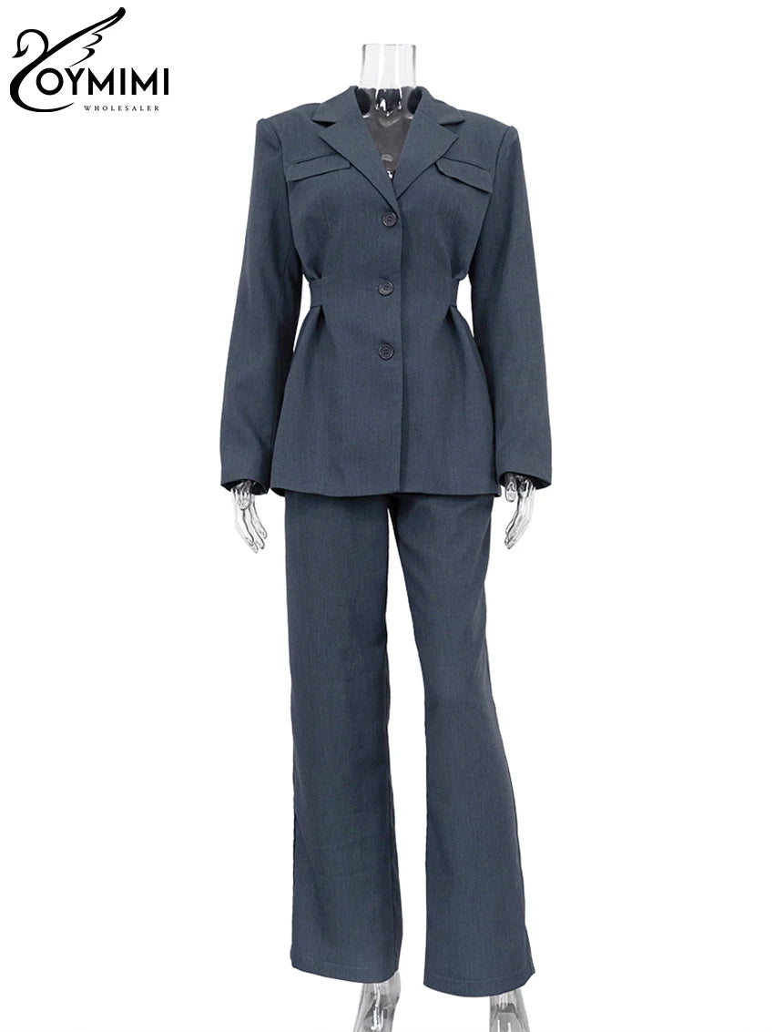 Structured Tunic & Straight Trousers Set