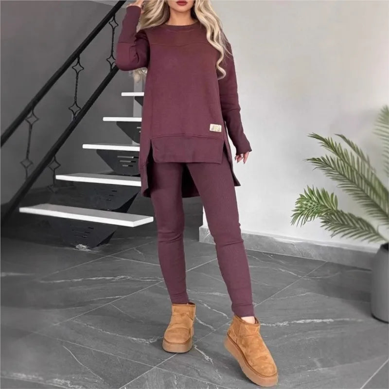 Hoodie & Slim-Leg Trousers Set