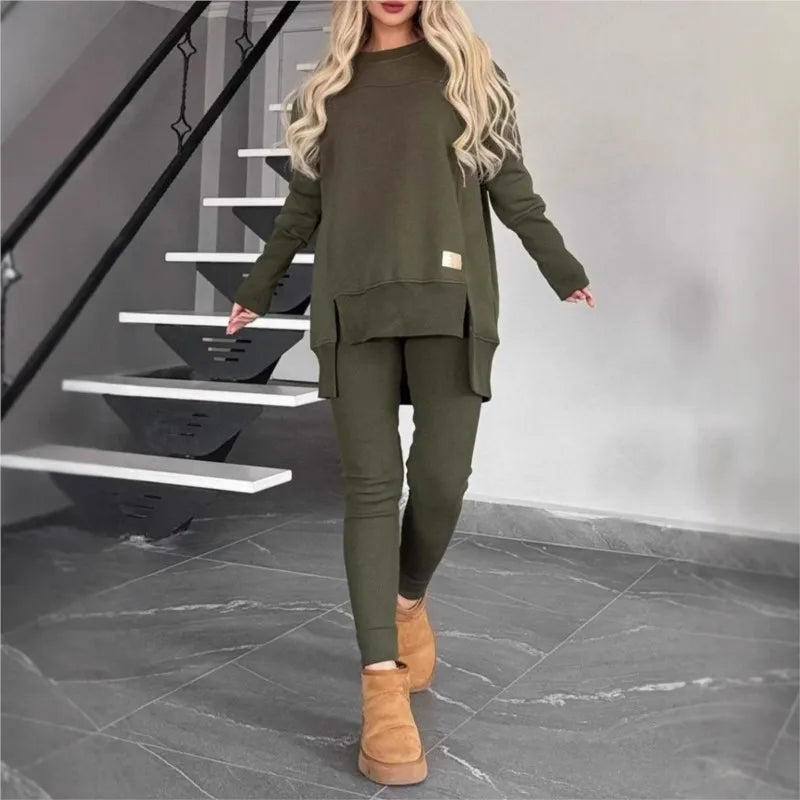 Hoodie & Slim-Leg Trousers Set