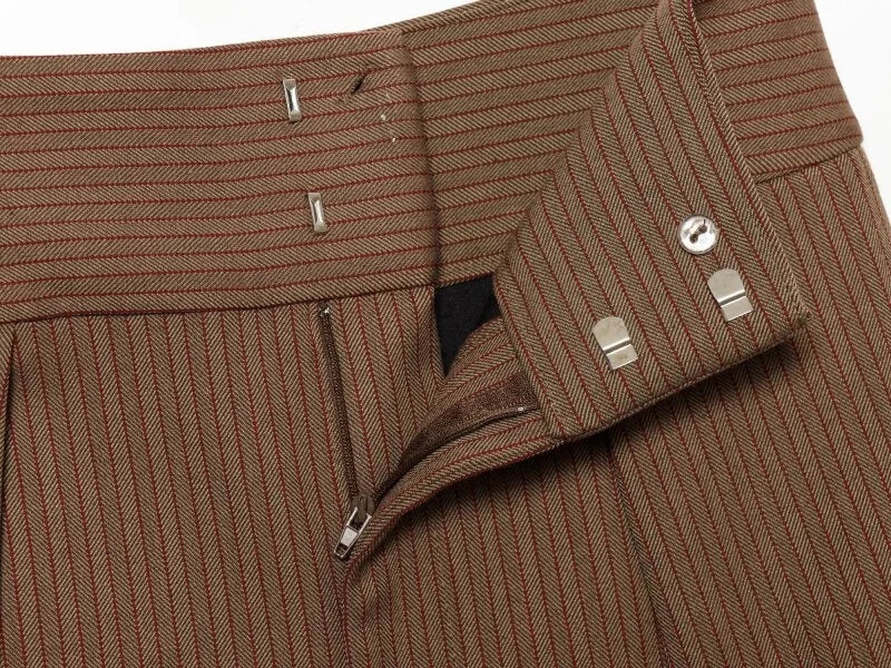 Wide Leg Pleated Trousers