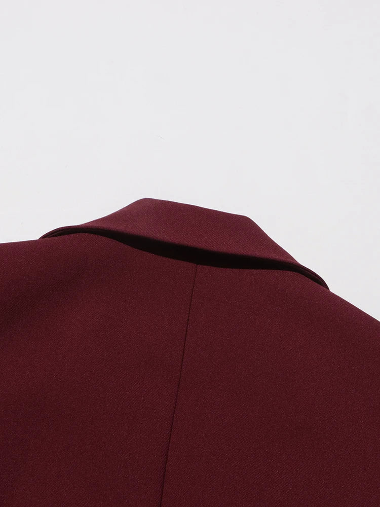 Scarf Collar Patchwork Jacket