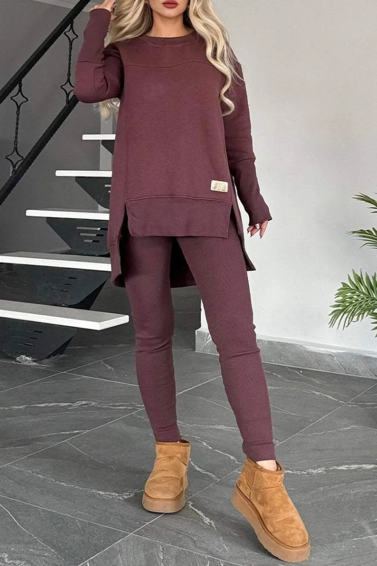 Hoodie & Slim-Leg Trousers Set