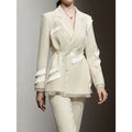 Tassel Lapel Two-Piece Set