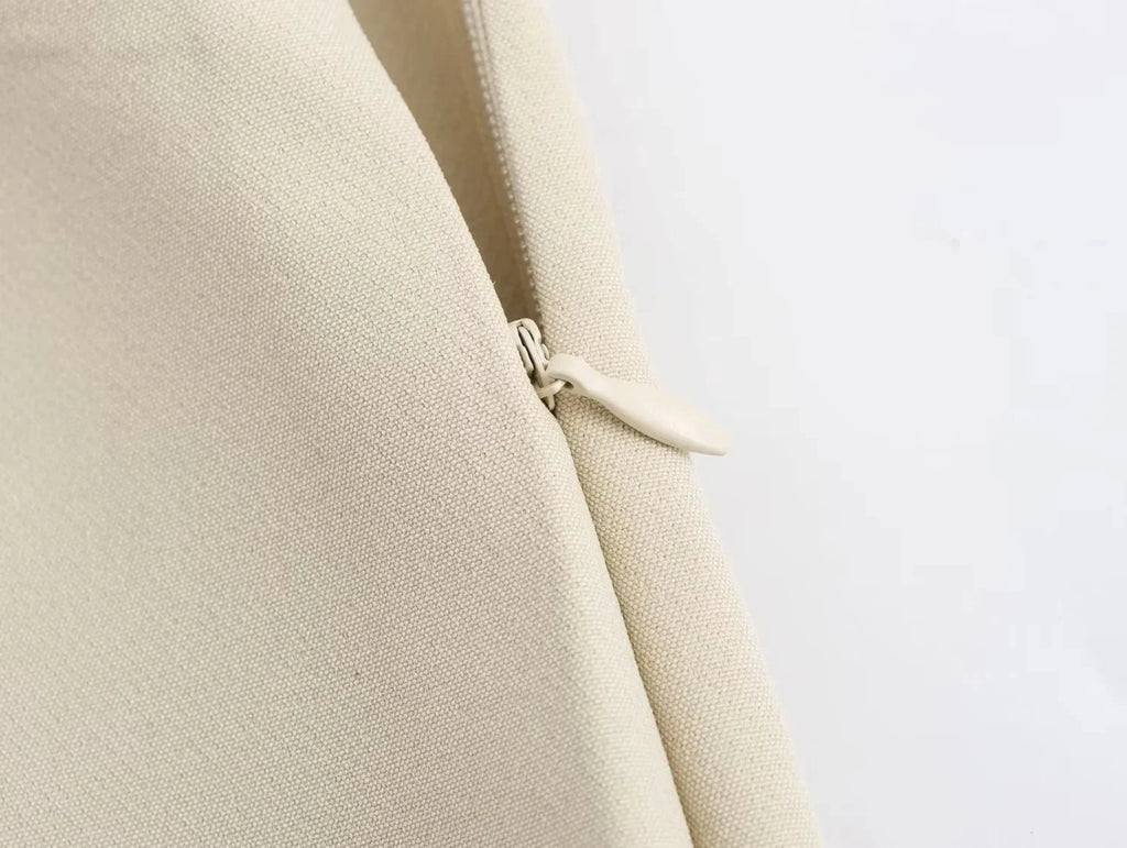 High-Waist Pleated Fluid Wide-Leg Trousers