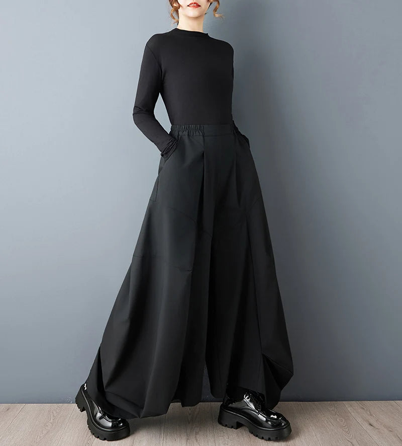 Vintage Oversized Wide-Leg Trousers
