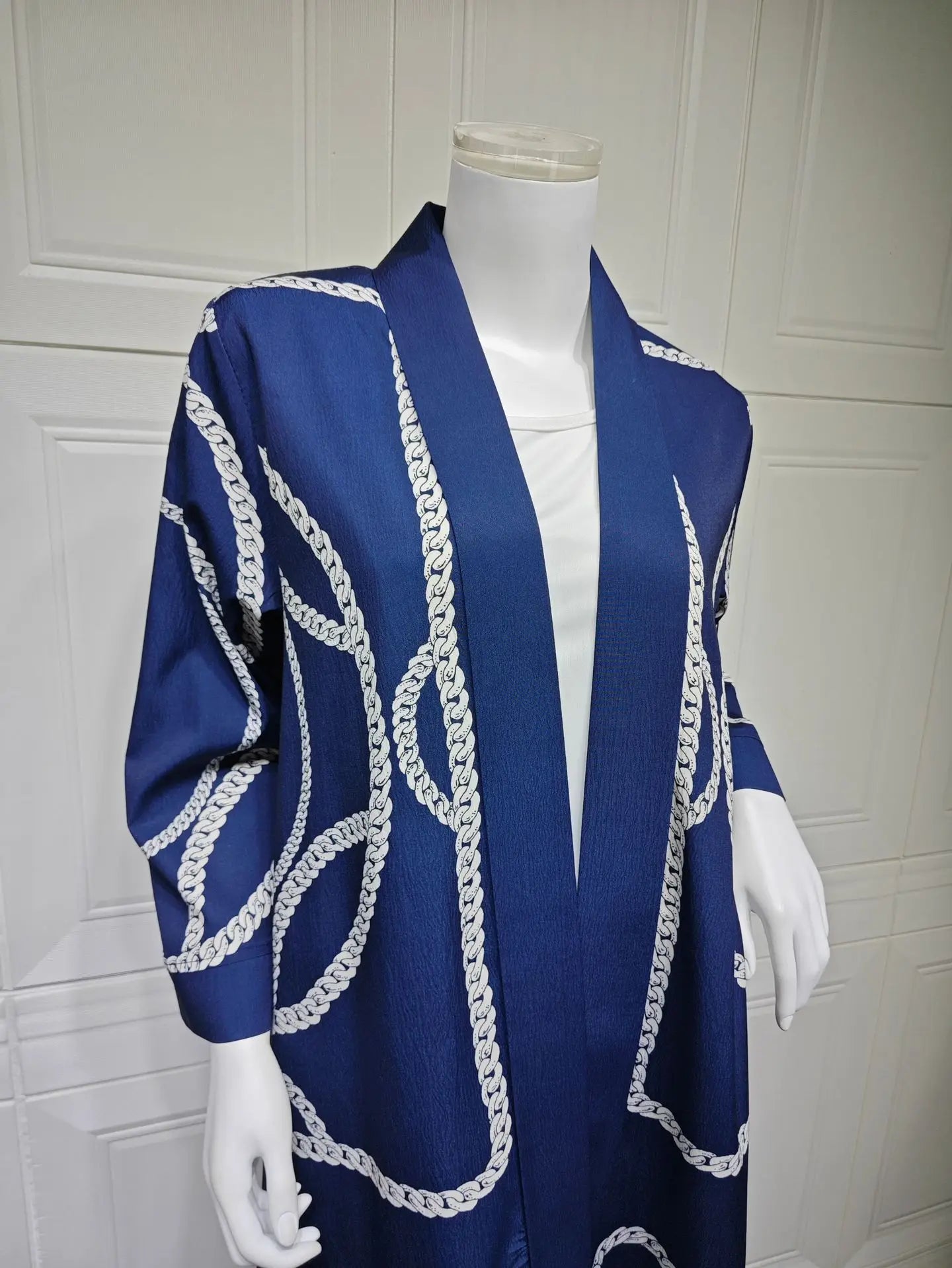 Abaya Cardigan & Wide-Leg Trousers Set