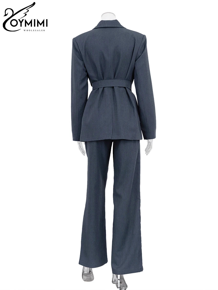 Structured Tunic & Straight Trousers Set