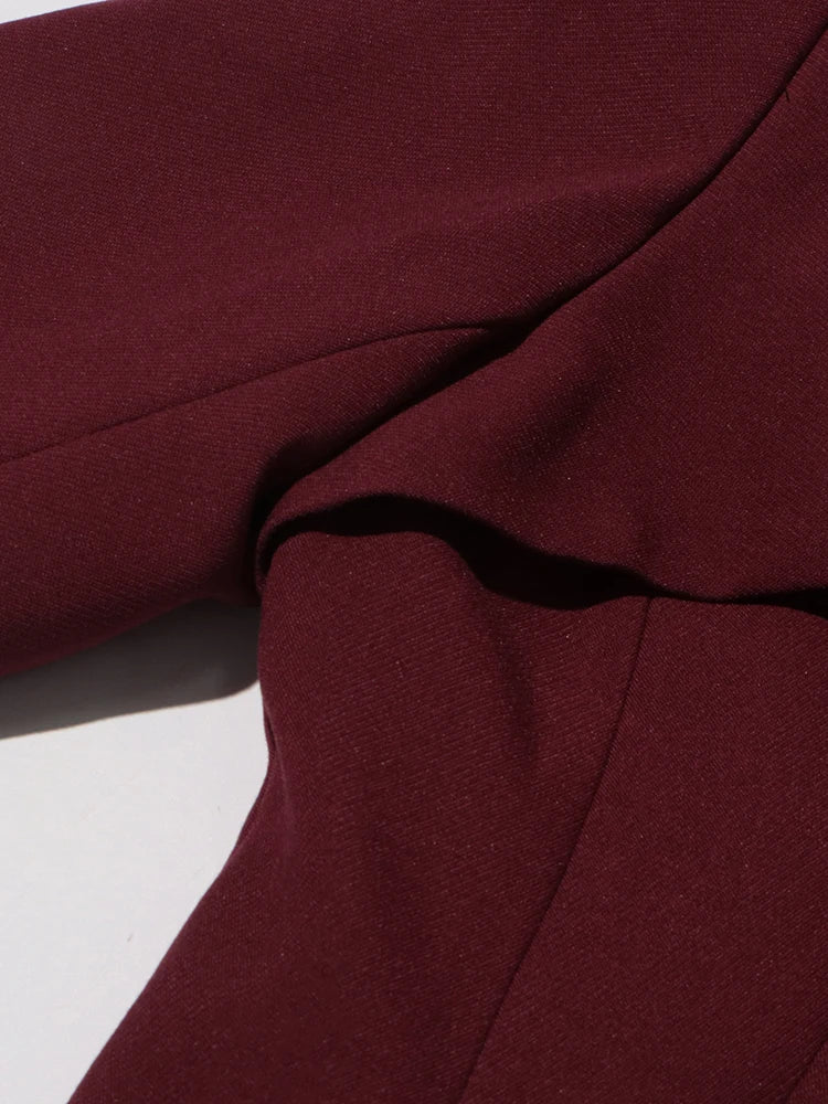 Scarf Collar Patchwork Jacket