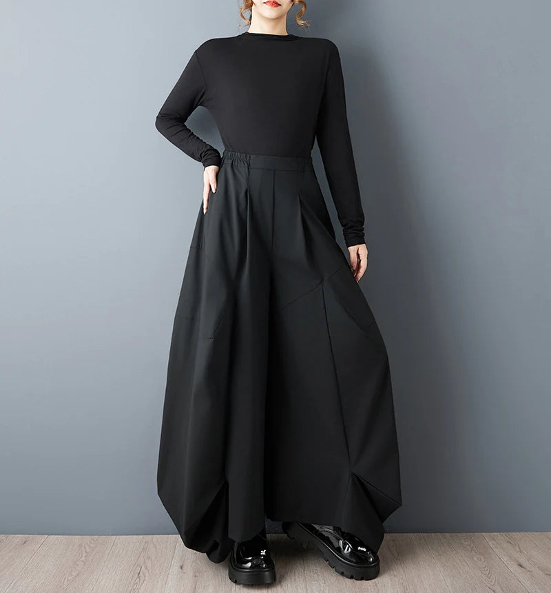 Vintage Oversized Wide-Leg Trousers