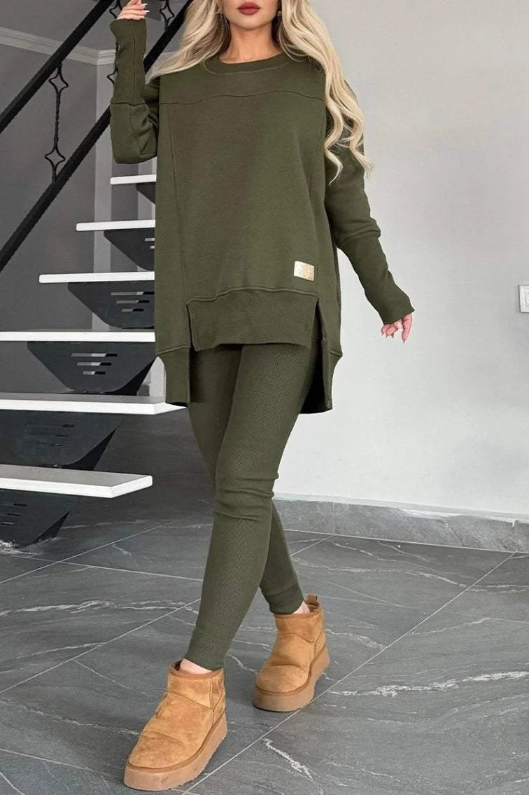Hoodie & Slim-Leg Trousers Set