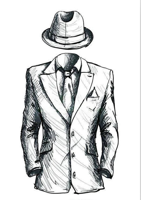 Double-Breasted Peak Lapel Blazer & Trousers Set