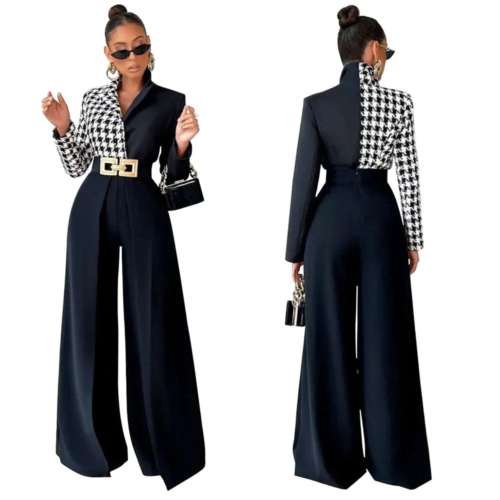 Asymmetric High-Waist Wide-Leg Trousers
