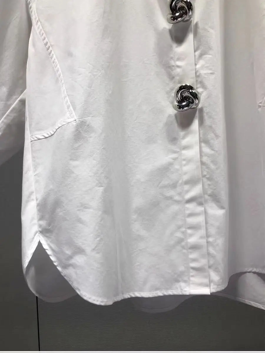 Oversized Cotton Blouse