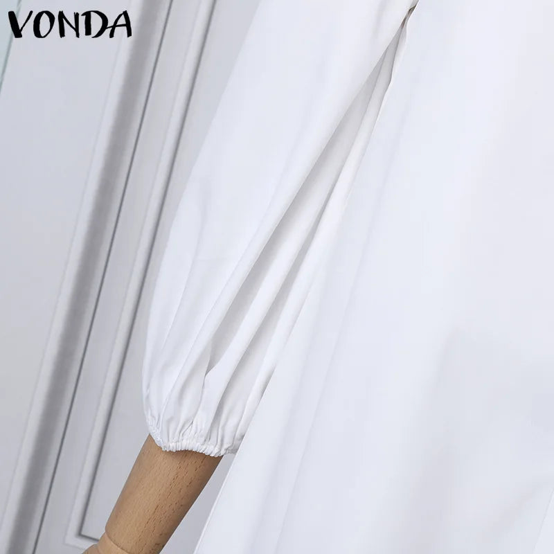 Elastic Waist A-Line Maxi Dress