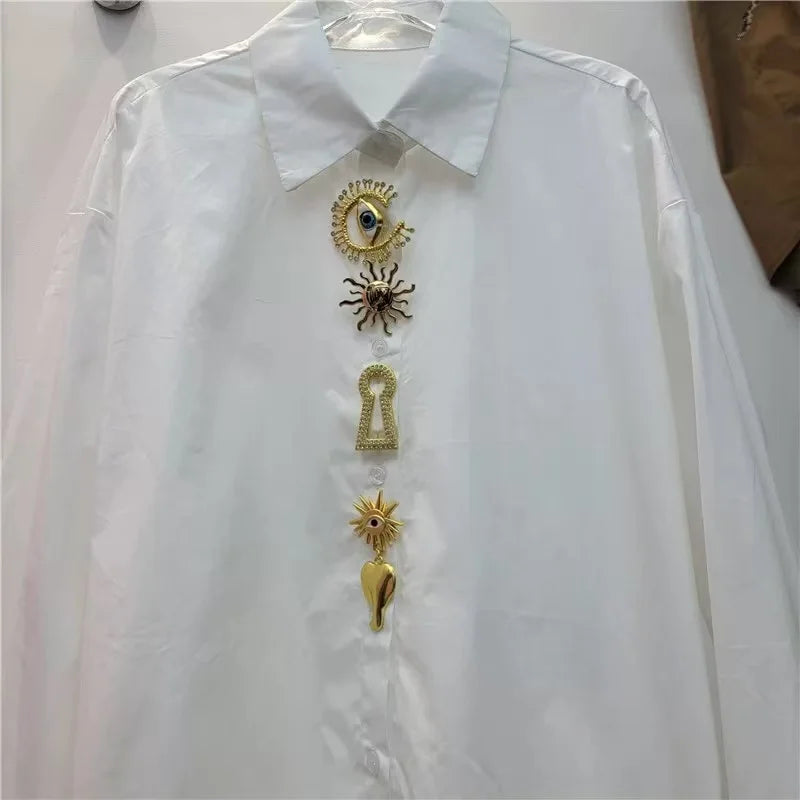 Cotton Long Sleeve Chic Blouse