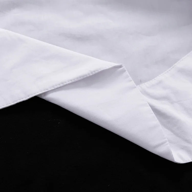 Minimalist Patchwork Oversized Work Blouse
