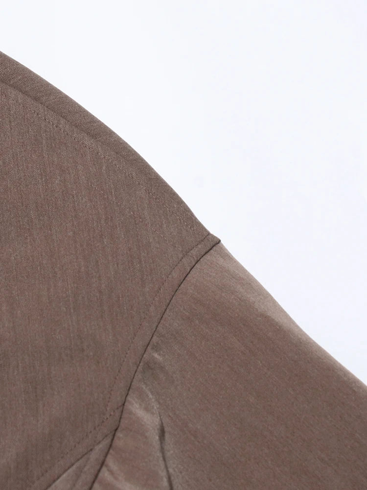 Asymmetric Turtleneck Cropped Jacket