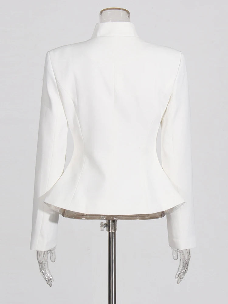 Stand Collar Top & Floor-Length Skirt Set