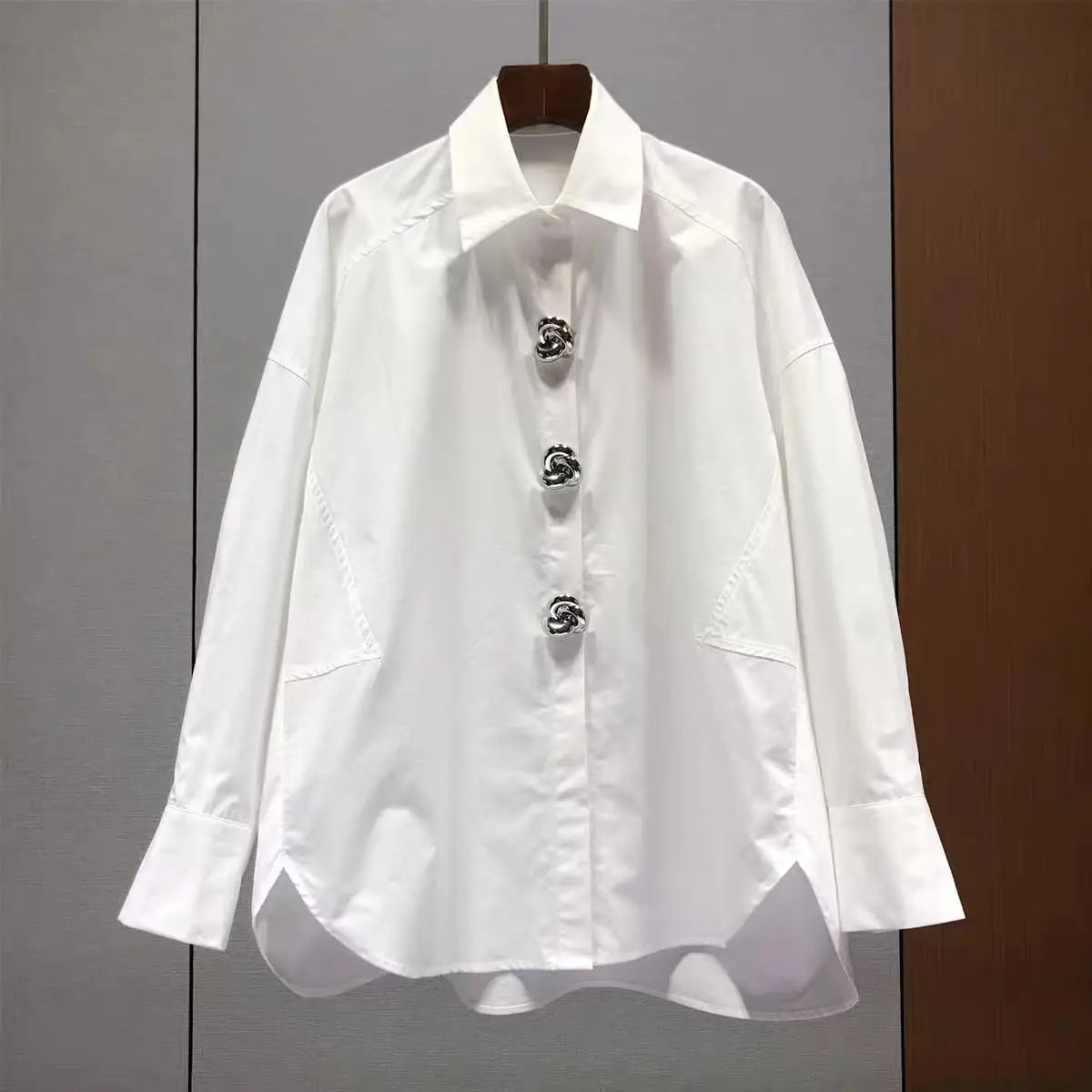 Oversized Cotton Blouse