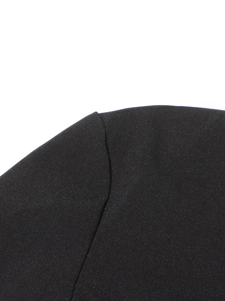Asymmetric Slim Tunic Blazer