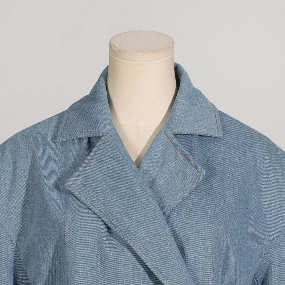 Minimalist Lapel Button Jacket