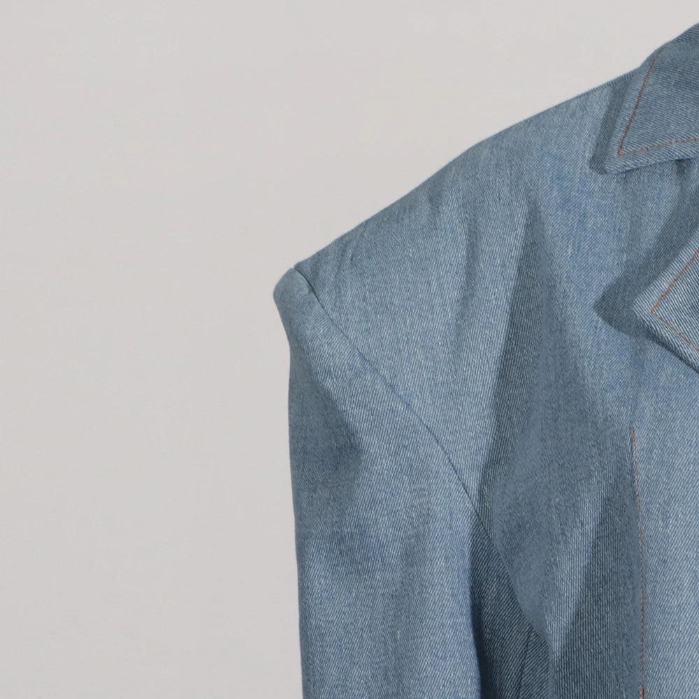 Minimalist Lapel Button Jacket