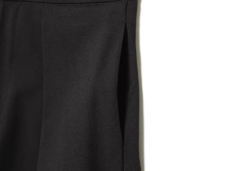 Wide Leg Pleated Trousers