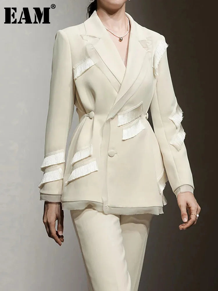 Tassel Lapel Two-Piece Set