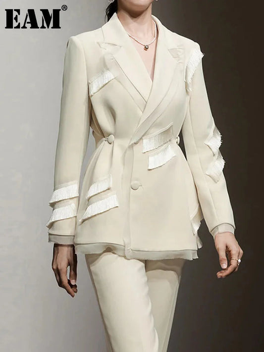 Tassel Lapel Two-Piece Set