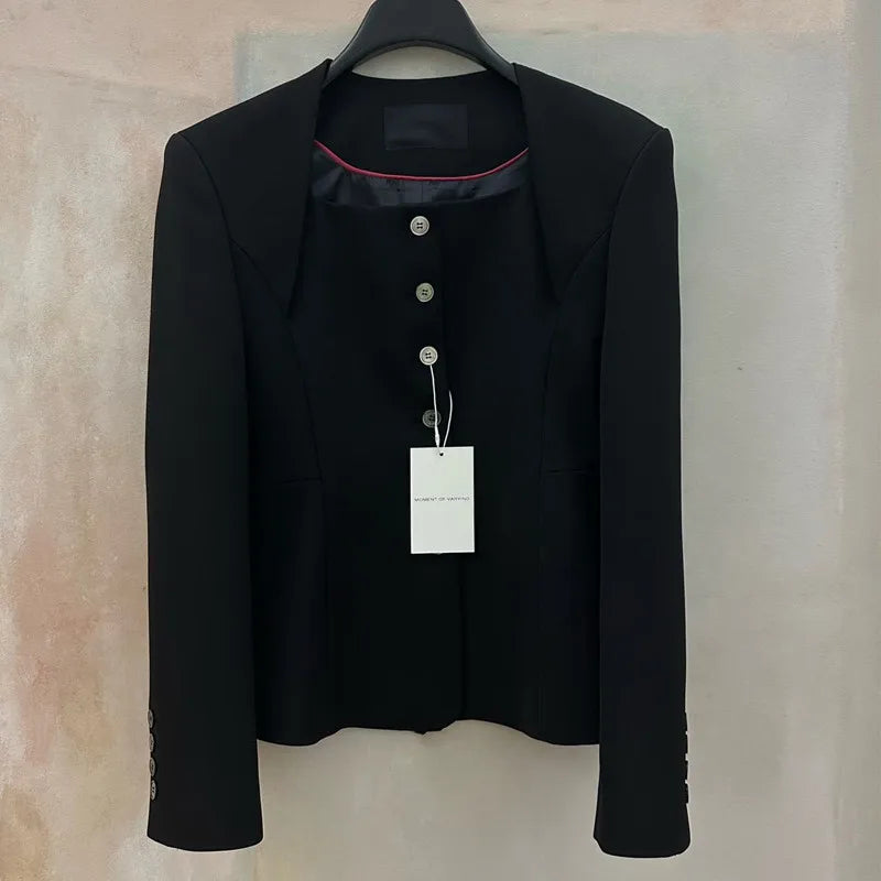 Single-Breasted Loose Suit Jacket