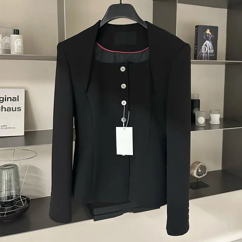 Single-Breasted Loose Suit Jacket