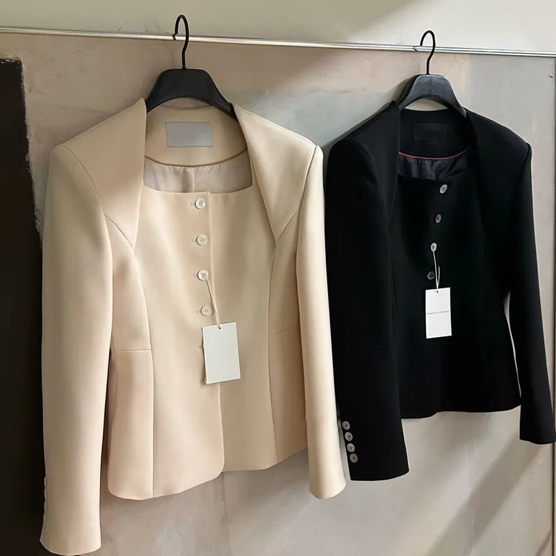Single-Breasted Loose Suit Jacket