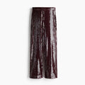 Sequin High-Waist Wide-Leg Trousers