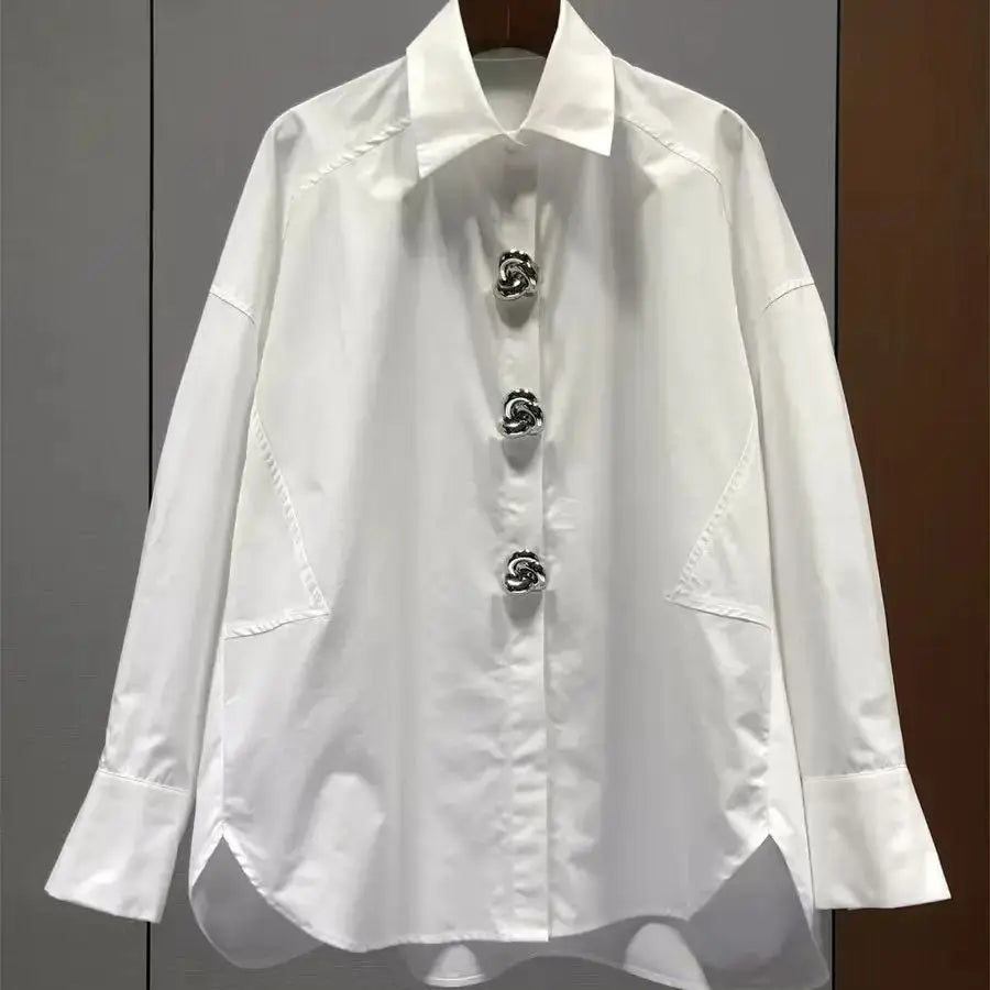 Oversized Cotton Blouse