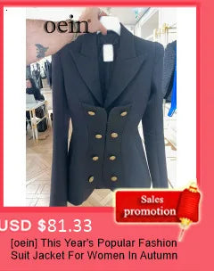 Double-Breasted Lapel Blazer