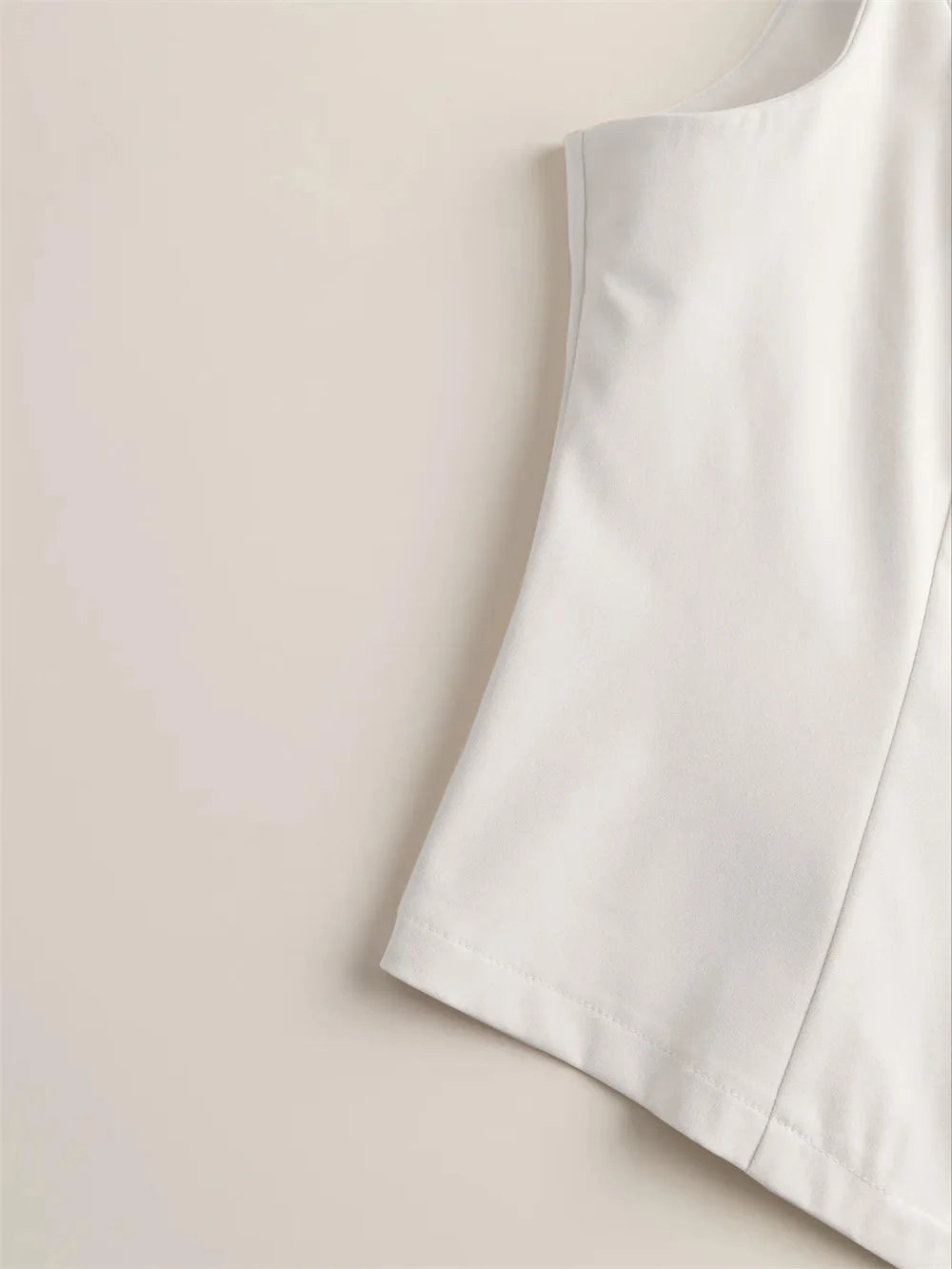 V-Neck Single-Breasted Slim Vest