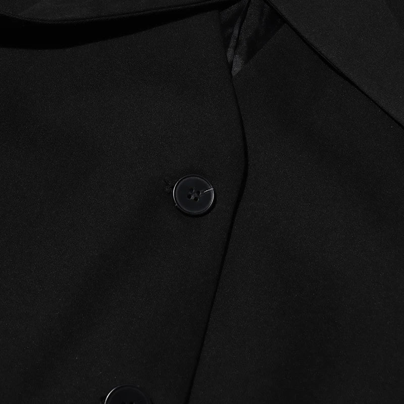 Belted Lapel Sleeveless Waistcoat