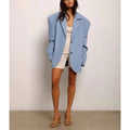 Minimalist Lapel Button Jacket