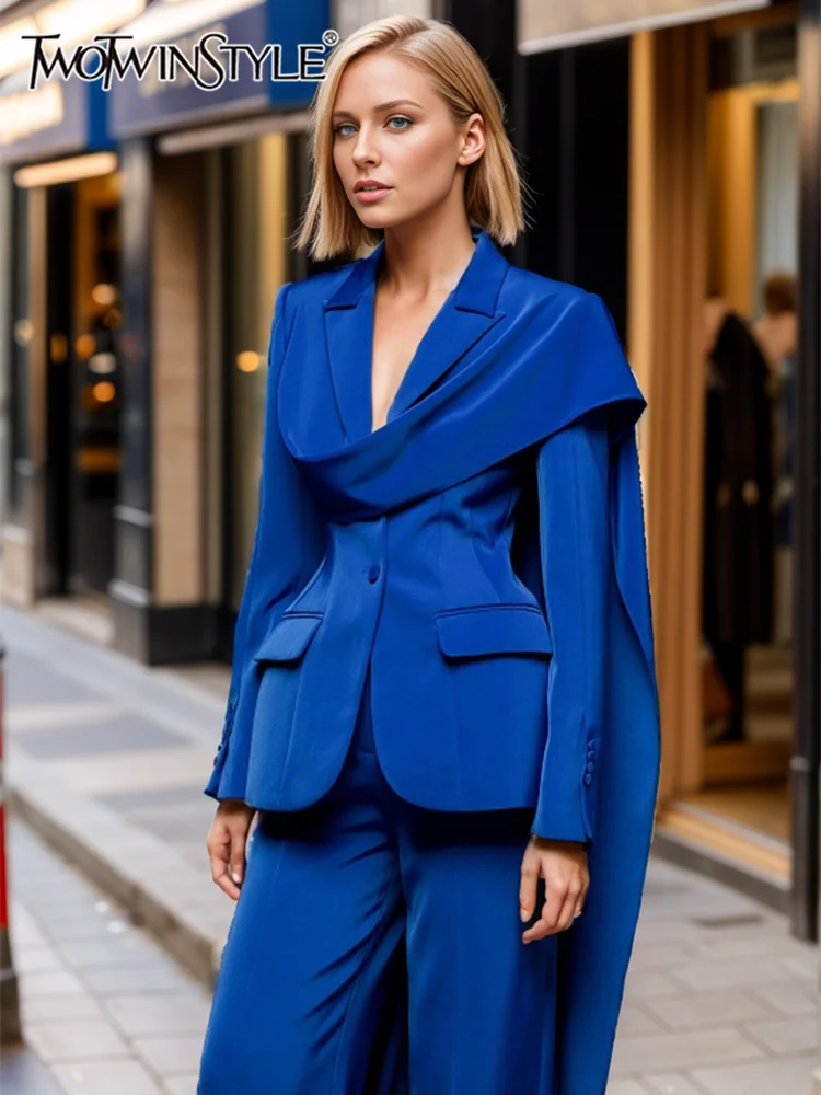 Patchwork Notch Lapel Blazer