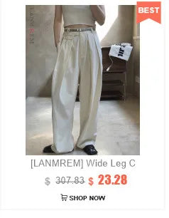 Drawstring High-Waist Wide-Leg Trousers